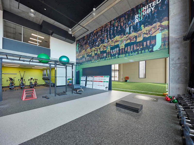 everroll flooring in UTS gymnasium