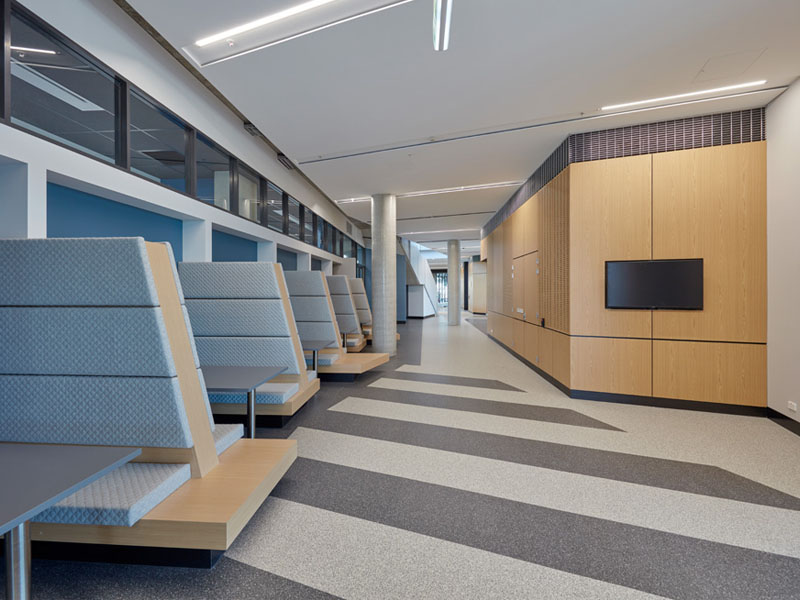 everroll flooring in common area of UTS building