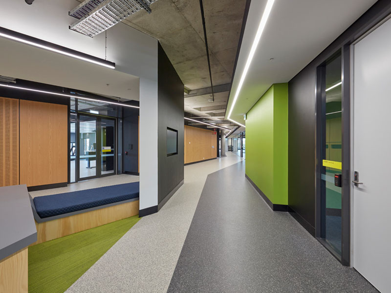 everroll flooring in corridor area of UTS building