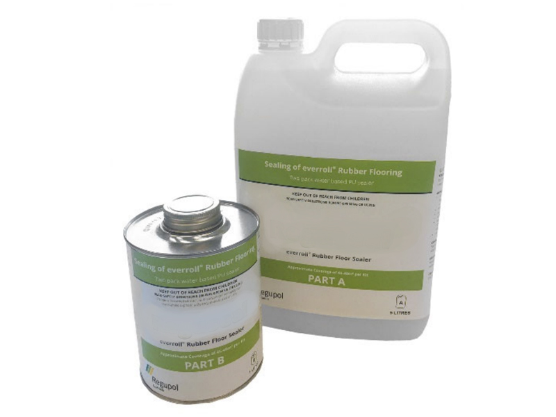 Carton and tin of REGUPOL flooring sealer